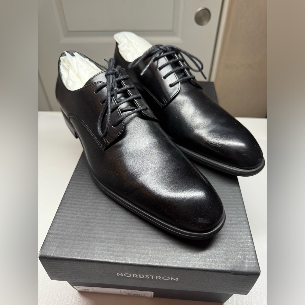 Nordstorm Leather Black Men’s Oxford Derby’s Dress Shoes